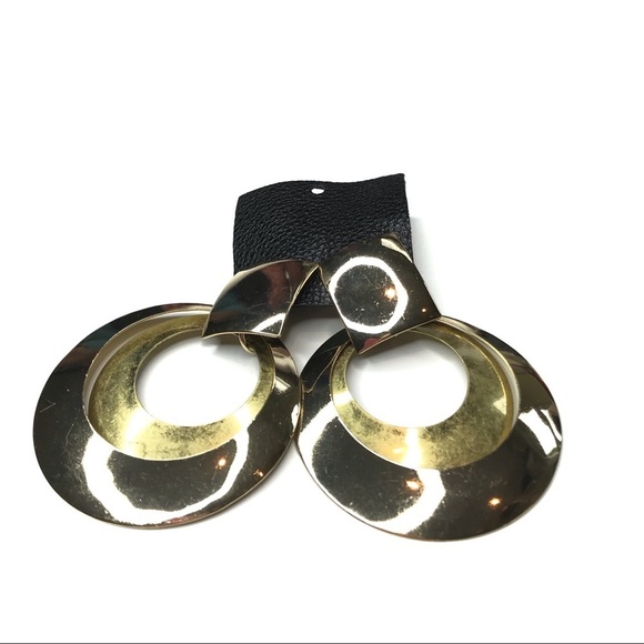 3/$30 Free People | Tiered Gold Hoop Stud Earrings - Picture 3 of 5